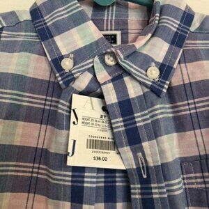 Janie and Jack Plaid Button Down Shirt - Long Sleeve - 2T - Toddler‎ Boy